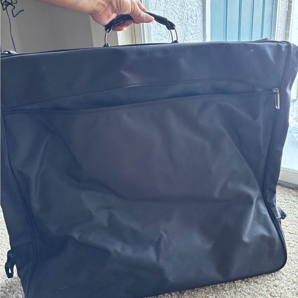 Rome Collection Black Suit Garment Travel Bag with Compartments - Picture 4 of 6